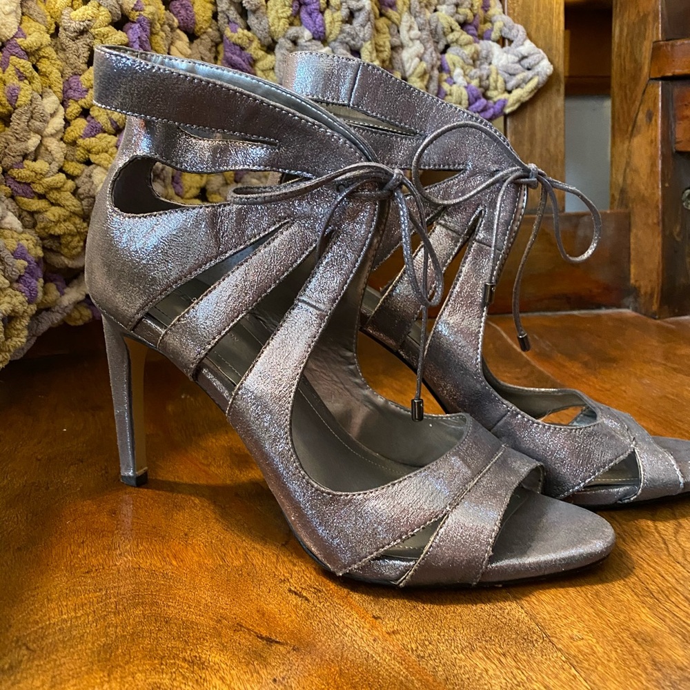 BCBGeneration Chierra-X Silver Size 8 Heels